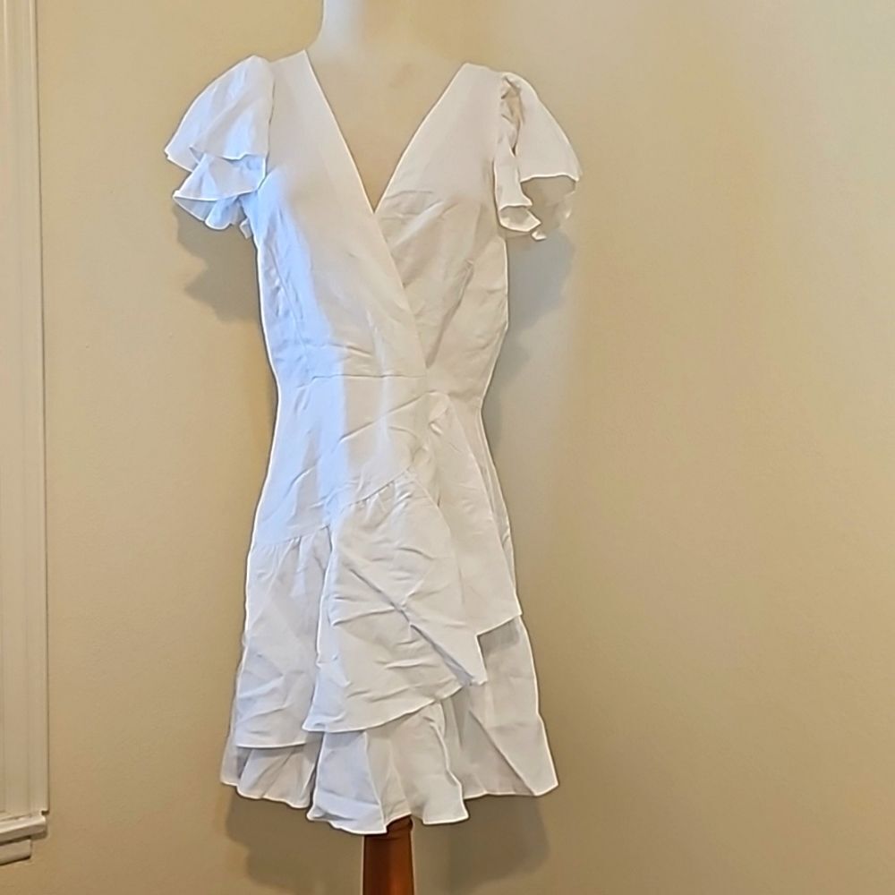REVES RUFFLE DRESS SIZE MEDIUM